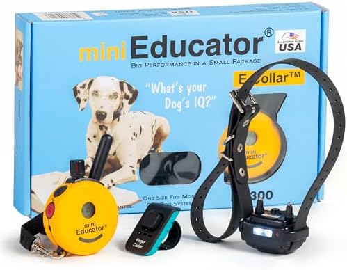 E-Collar ET-300 Mini Educator Dog Training Collar, Yellow, 1/2 Mile