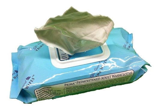Prima Wipes Adult Washcloths, 48 Extra-large Wipes Per Pack by Life Guard