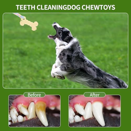 4 PCS Puppy Chew Toys for Teething Small Breed, Puppy Teething Ring, Soft Rubber Durable Dog Teething Toys, Rope Dog Toys, Funny Interactive Toy, Puppy Toys for Small Puppies, Dog Toys Set (Style 11)