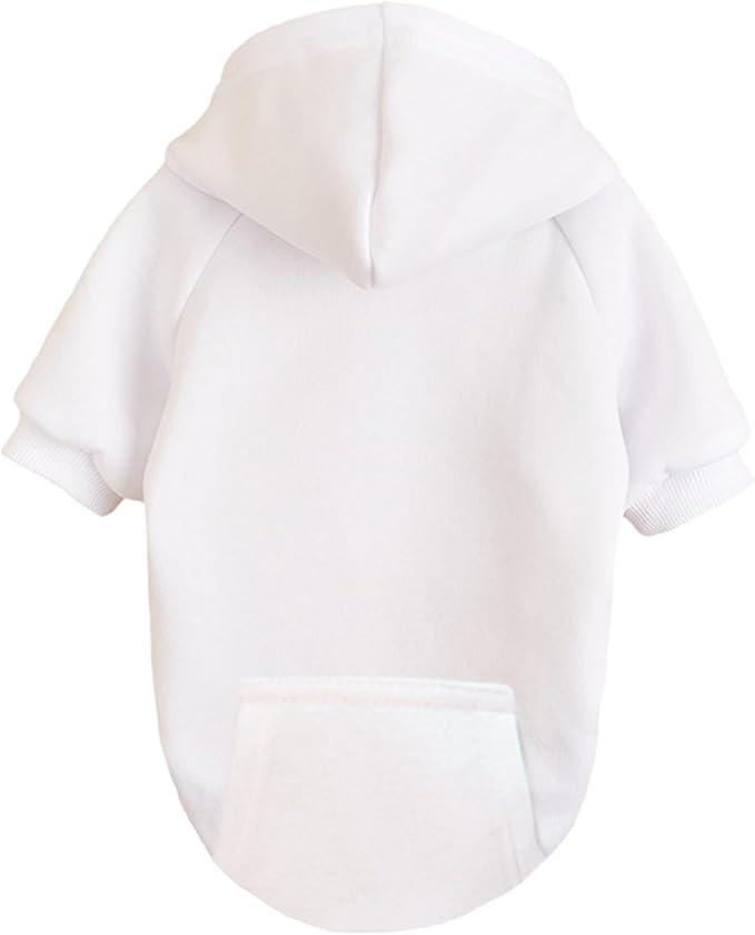 Soft Dog Hoodies for Small Dogs, Warm Fleece Puppy Clothes with Pocket | Jecikelon cold weather coat, cute puppy costume, breathable sweatshirt for dogs girl & boy, machine washable, easy on & off