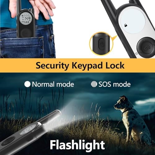 Htcuto X3 Wireless Dog Fence & Training Collar for 2 Dogs, 3500FT Adjustable Fence & 6100FT Remote Collar, IPX7 Waterproof, 185 Days Standby Rechargeable Battery, 3 Training Modes, 10-130 lbs