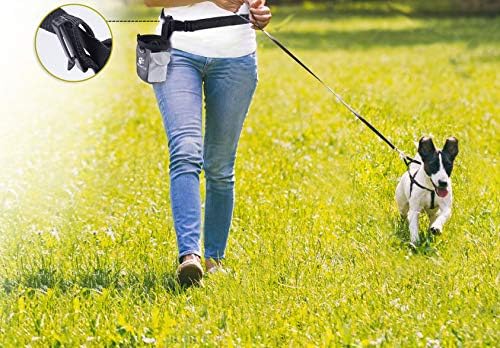 AMZNOVA Dog Treat Pouch Treatnow Dog Treat Bag, 3 Cups, Grey