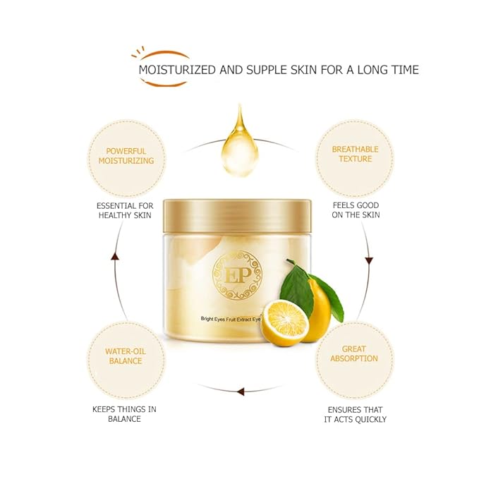 BIOAQUA 60PCS Eye Mask Lemon Essence Fruit Extract Moisturizing Lift Firming Anti-Aging Anti-Puffiness Dark Circles Skin Care 120ml