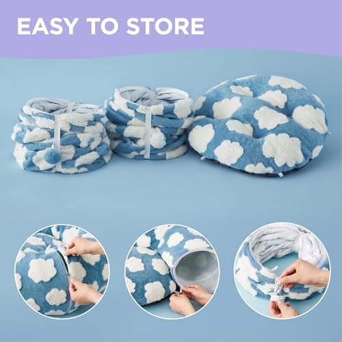 Lesure Donut Cute Jacquard Large Cat Tunnel Bed Kitten Toys for Dog Bunny