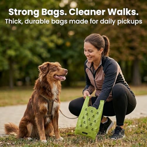 Pogi's 300 Unscented Dog Poop Bags with Handles - Earth-Friendly, Leak-Proof, Ultra Thick, 4+ Month Supply (Pack of 2)