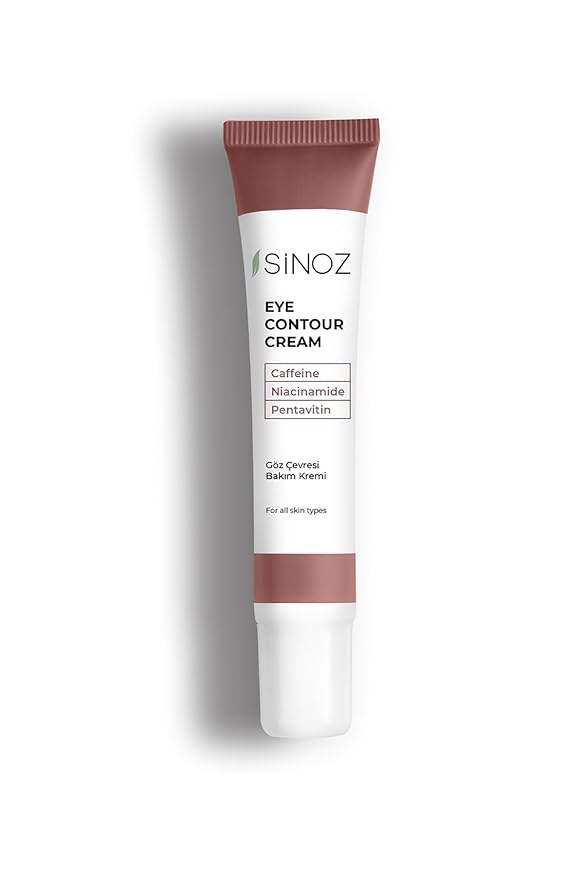 Sinoz Eye Contour Cream | Hydrating & Revitalizing Under Eye Treatment | Reduces Dark Circles, Puffiness & Fine Lines | Lightweight Formula | 0.51 Fl Oz (Pack of 1)