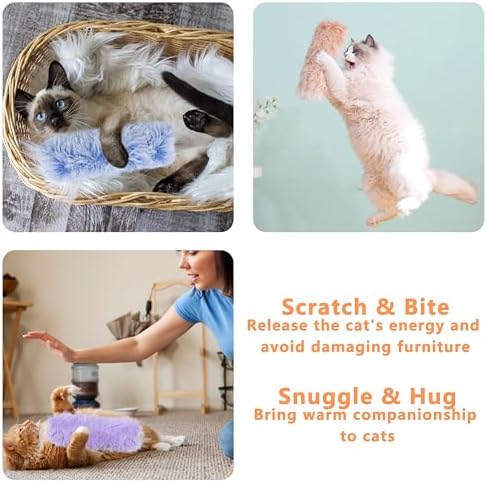 3 Pack Catnip Toys,Soft and Durable Cat Pillows Toys, Funny cat Toy
