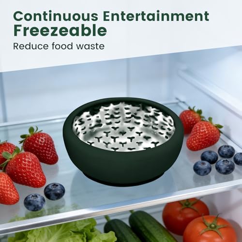 SmartTail Dog Slow Feeder Bowl,Dog Freezer Bowl for Anxiety Relief,BPA-Free