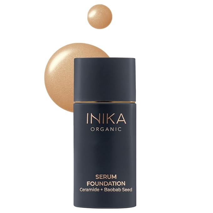 Organic Serum Foundation | Vegan, Buildable Coverage, Weightless Second Skin Feel, Transfer Proof with Skincare Ingredients in Sustainable Packaging. Daring 25ml