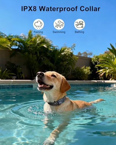 Dog Shock Collar - 4500FT Dog Training Collar with Remote | IPX8 Waterproof Electric Dog Collar with 4 Training Modes, Security Lock, Rechargeable eCollar for 10-120lbs Dogs(Dark Blue)