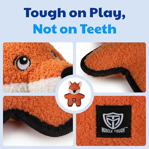 American Kennel Club Plush Dog Toy with Squeaker for Moderate Chewers, Soft Stuffed Dog Toy for Tugging, Fetch & Interactive Play, Gentle on Teeth