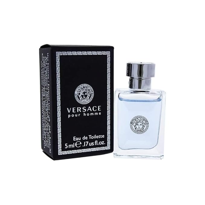 VERSACE Pour Homme 5 Ml Eau de Toilette Mini, 0.17 Ounce