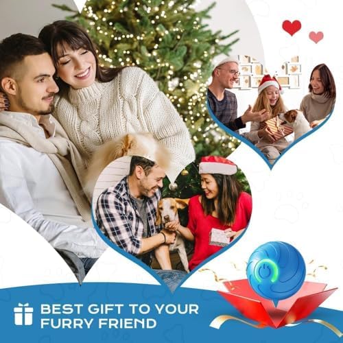 Bubs Bounce Ball (Blue) Smart Jumping Ball Toy for Dogs, Duraspin Dog Bouncing Ball, Interactive Bouncing Toys for Puppy Toys