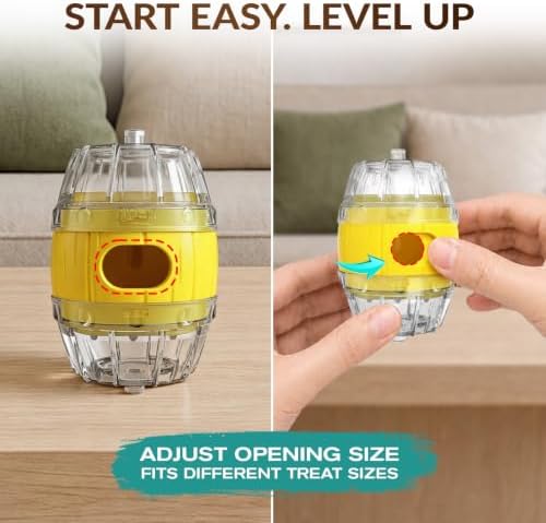 KADTC 2-in-1 Interactive Treat-Dispensing Ball Dog Puzzle & Enrichment Toy