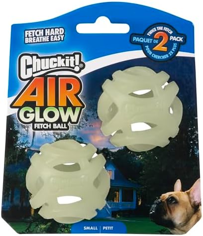 Chuckit! Air Glow Fetch Ball Dog Toy, Small 2in 2 Pack