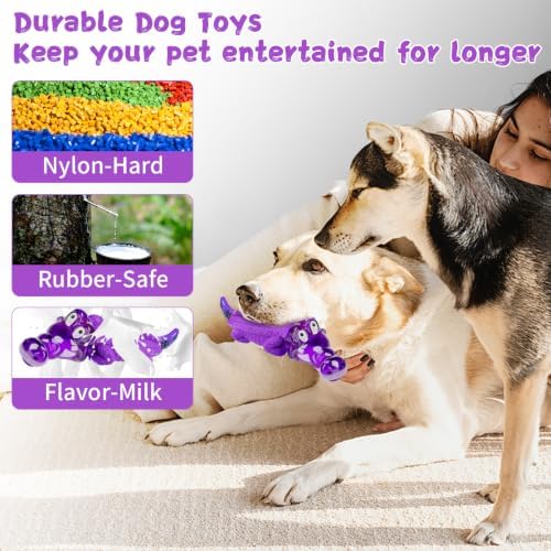 Fuufome Dog Chew Toys for Aggressive Chewers, Tough for Medium Large Breed