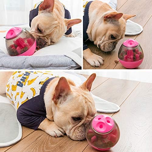Dog & Cat Interactive Mental Stimulation Toy, Puzzle Treat Ball for Frenchie, Slow Feeding Ball (Green)