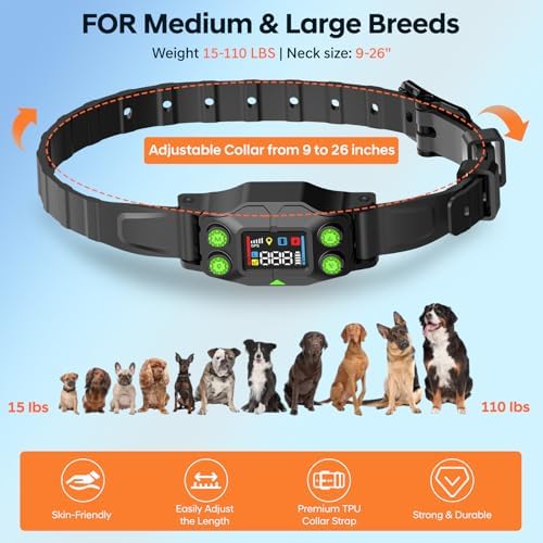 Wireless Dog Fence with Radius 25-999 Yards for Outdoor Use