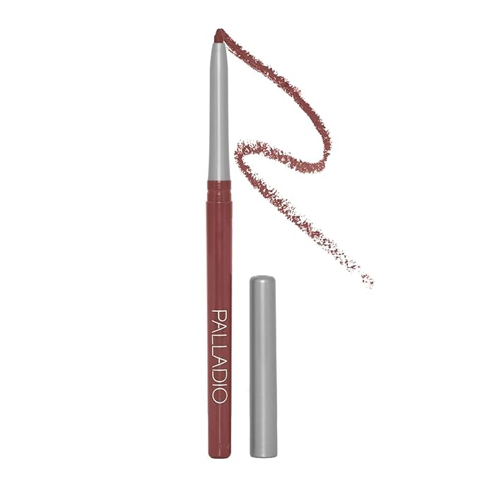 Palladio Retractable Waterproof Lip Liner High Pigmented and Creamy Color Slim Twist Up Smudge Proof Formula with Long Lasting All Day Wear No Sharpener Required, Naked