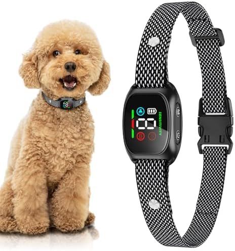 Smart Bark Collar for Small Dogs 5-18lbs - Rechargeable Dog Bark Collar with Sound & Vibration Modes, Long Battery Life,IP67 Waterproof e-Collar for Humane Training (2 pcs)