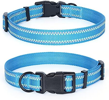 Mile High Life Reflective Dog Collar, Adjustable Lightweight Quick Release