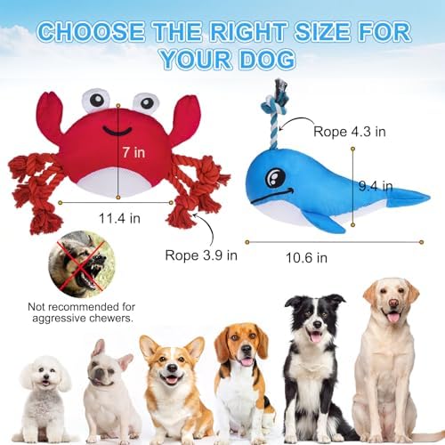 BEAUTYZOO Floating Dog Pool Toys 2 Pack,Squeaky Water Fetch Toys for Summer