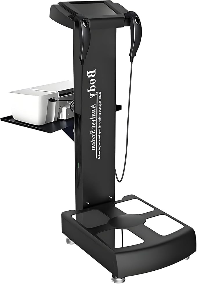 Professional 3D Scanner Analyzer Body Composition Analysis Height Weight Body Fat Percentage Visceral Fat Test, Body BMI Measuring Body Element Detection Composition Analyzer with Printer Black