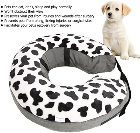 Pet Protective Inflatable Collar Soft and Comfortable Recovery Collar for Dogs Cats Adjustable Size 1 X Unit (#1)