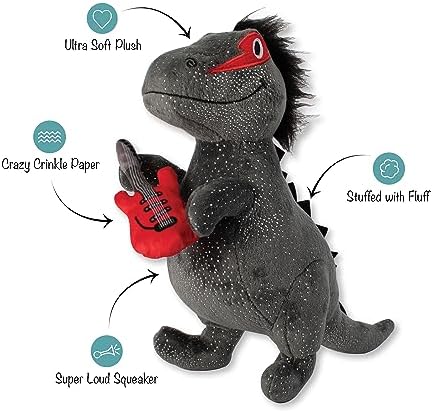 Fringe Studio Plush Dog Toy, Rocker Rex, Pet Shop Collection (314214)