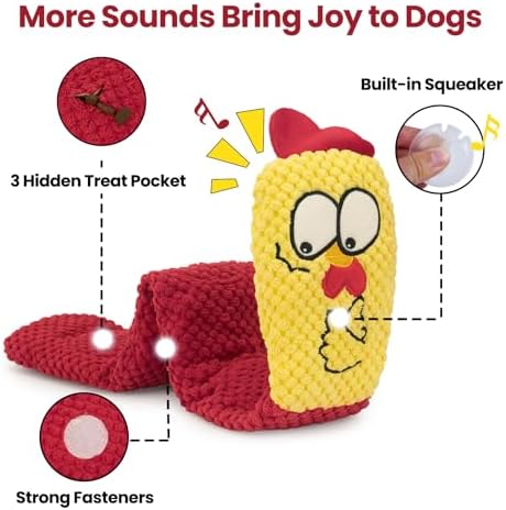 HGB Squeaky Snuffle Dog Puzzle Toy for Medium Small Dogs
