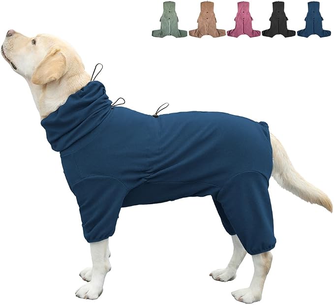 Dog Pajamas for Large Dogs,Extra Large Stretch, Suitable for Adult, Medium-Sized Dogs, Large Pet Jumpsuit Four-Legged Dog Clothes, Pet Clothing. (Blue, 6XL)
