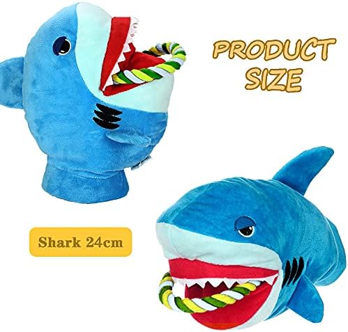 Squeaky Plush Dog Toy - Funny Stuffed Rope for Small Medium Dogs