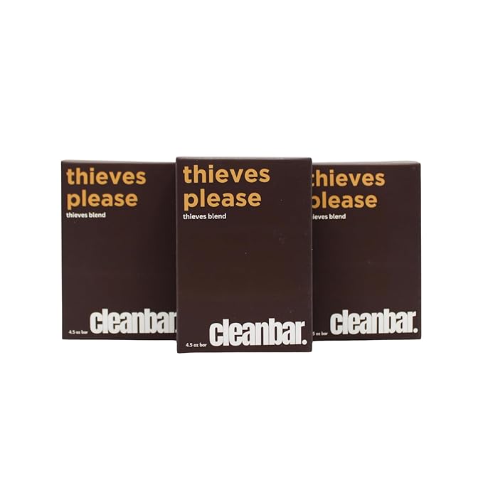 All Natural Bar Soap Bundle - Thieves Please 3 Pack Gift Set (4.5 oz each, 3 bars)