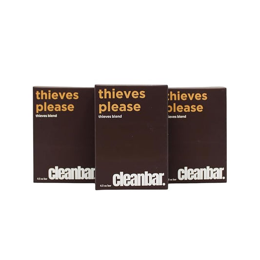 All Natural Bar Soap Bundle - Thieves Please 3 Pack Gift Set (4.5 oz each, 3 bars)