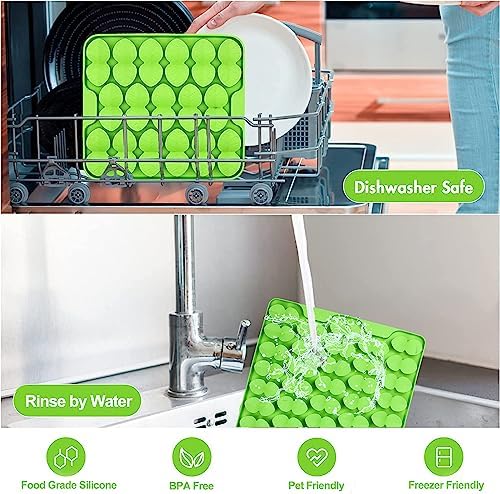 Small Silicone Snuffle Mat for Small Dog Puppy Cat Slow Down Eating,Slow Feeder Lick Mat for Dry Wet Food for Pet Training Smell,Encourages Natural Foraging Skill,Relieving Stress (Green)