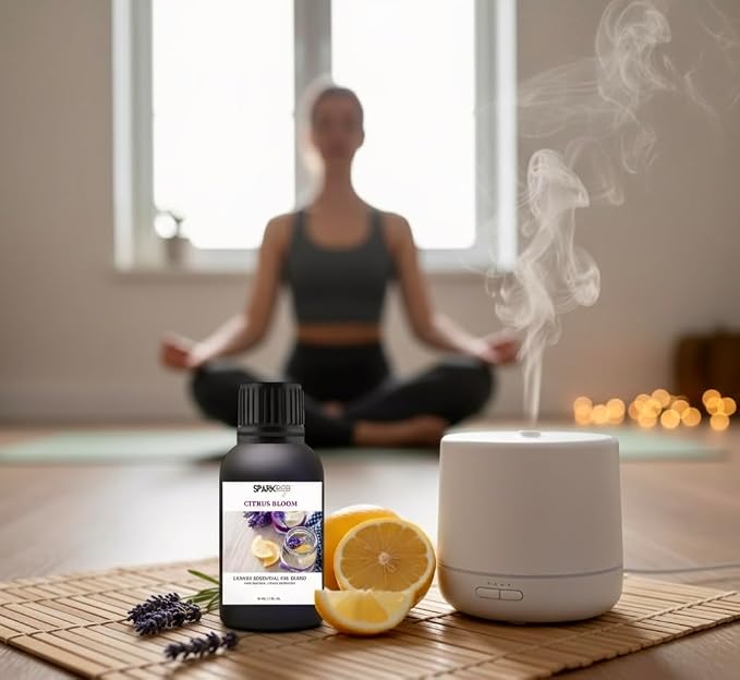 Luxury Essential Oil Blend Therapeutic Grade Aromatherapy Oil for Diffuser, Massage, Spa & Relaxation | Stress Relief & Wellness Gift Ready Packaging 1Fl Oz (Citrus Bloom)