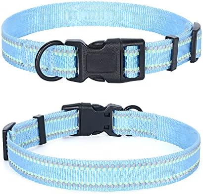 Mile High Life Reflective Dog Collar, Adjustable Lightweight Quick Release