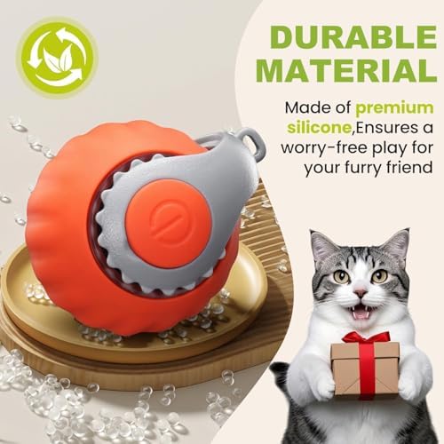 1 Pack Interactive Cat Toy Balls for Indoor Cats, Speedy Tail 3.0