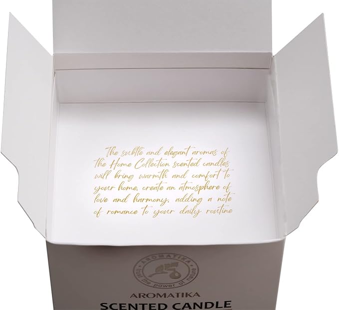 Scented Candle Vanilla Kiss - Aromatherapy Candle - Soywax Candle with Vanilla Extract - Up to 45 Hours Burn Time - Glass Candle Gift - Home Scented Candles - Luxury and Sensual Soy Wax Candle