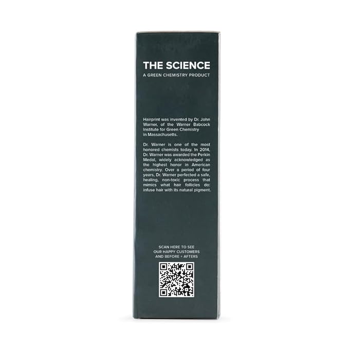 Hairprint True Color Restorer Plus in Dark | Enhanced Gray Coverage with Extra Restore Application | Dye-Free and Non-Toxic | Replenishes Natural Pigment | Patented Technology by Dr. John Warner