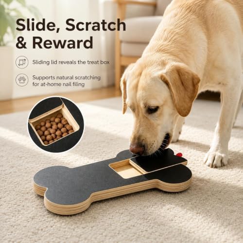 Dog Nail Scratch, Non-Slip Board Scratcher Treat Dispenser, 2PC