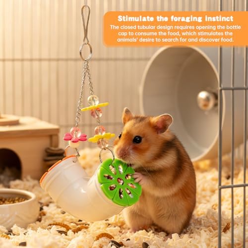 Rat Enrichment Toys, Small Pet Hanging Foraging Toy, Rat Cage Accessories
