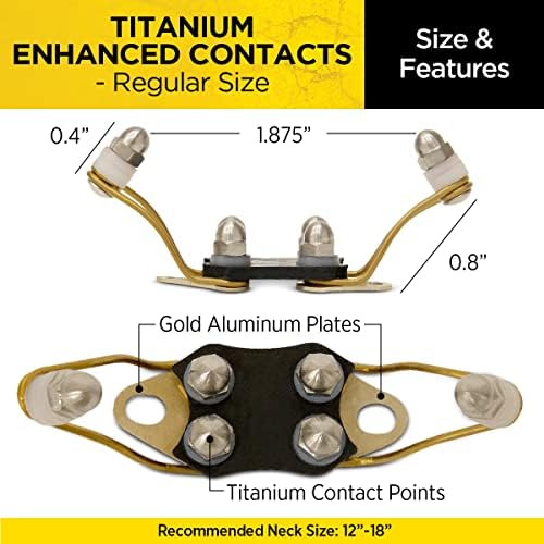 Dogtra Titanium Enhanced Winged Contact Points Regular – Female – E-Collar for Dogs Training – Flexi Fin Design for Sensitive Skin & Contact – Fits Most (Not X Series, 200iQ, NoBark, PATHFINDER2)