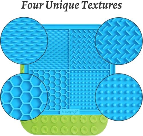 MateeyLife Lick Mat for Dogs & Cats, Slow Feeder Licking Pads for Boredom