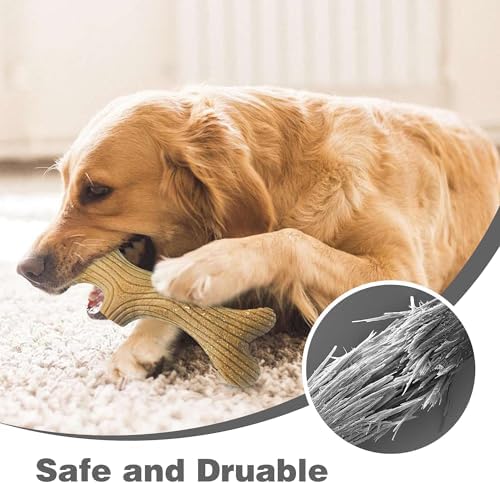 Durable Dog Chew Toys for Aggressive Chewers - Real Bacon Flavor, Indestructible 2-Pack for Large Dogs, Medium & X-Large Options Available， Size-2