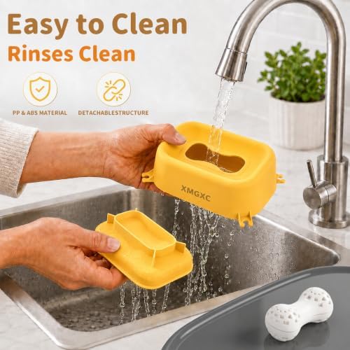 Dog Lick Bowl Slow Feeder with Rolling Log & Suction Base,Yellow,Mat