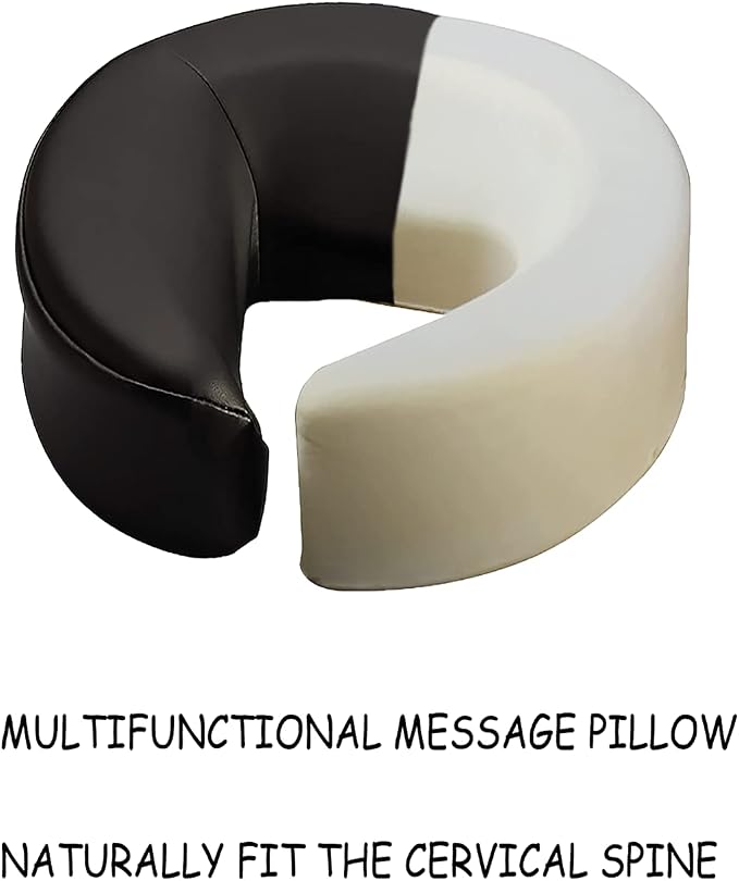 Massage Table Massage Bed Headrest Replacement Adjustable Massage U-Shaped Pillow for Beauty Bed Universal with Elastic Memory Foam Face Pillow Set Accessories Massage Equipment