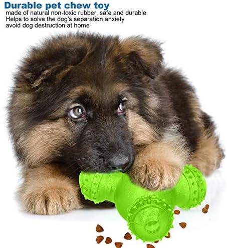 PET Interactive Feeder Ball Durable Teeth Cleaning Toy for Teddy Golden Retriever (Green)
