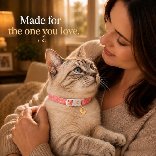 Breakaway Cat Collar with Bell for Kittens & Cats