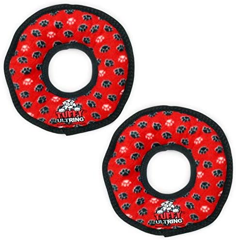 TUFFY® 2 Pack Ultimate Ring Ultra Durable Plush Dog Toys